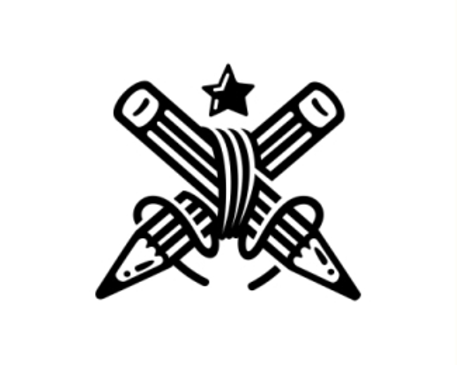 Pencil Star String Logo