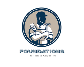 Foundations Builders and Carpenters Logo
