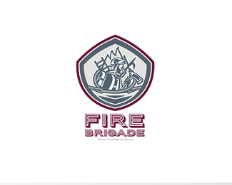 Fire Brigade Rescue and Emergency Services Logo