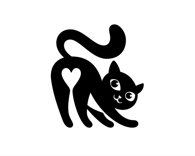 Stretching Cat 📌 Logo for Sale