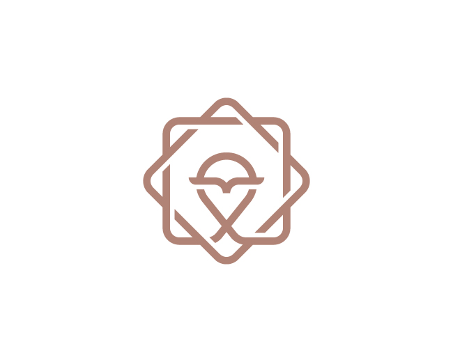 Elegant Oriental Owl Logo