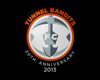 tunnel bandits football logo