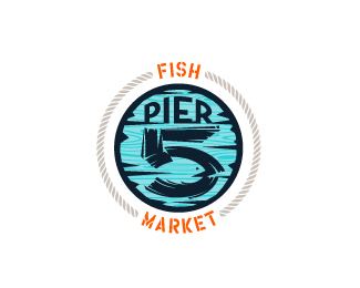 Pier 5 Fish Market - full color, minimal version
