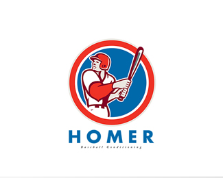 Homer Baseball Conditioning Logo