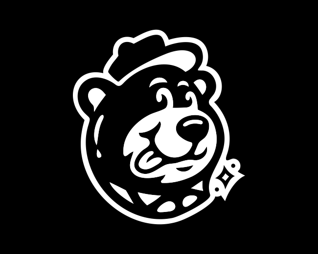 Cute Employee Bear Logo