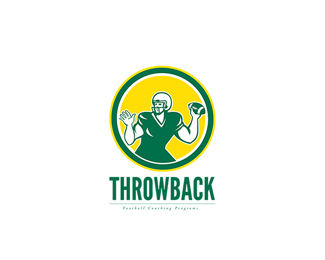 Throwback Football Coaching Logo