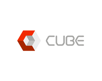 Cube interior design studio logo design