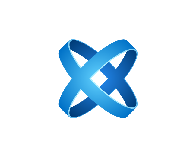 3D Letter X Logo For Sale