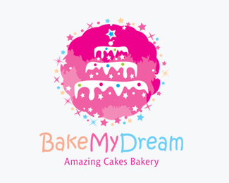 Bake My Dream Cakes Bakery Logos for Sale