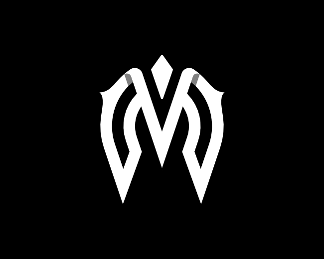 MV Or VM Letter Logo