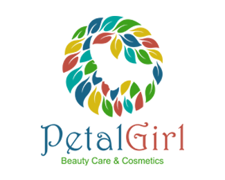 Petal Girl Beauty Care Cosmetics Logo for Sale