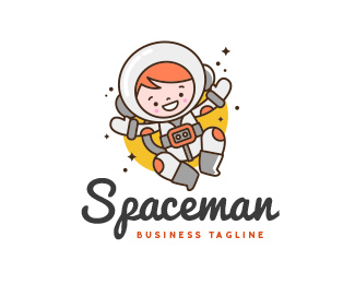 Little Spaceman - Astronaut Logo