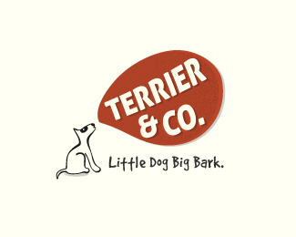 terrier and co logo design