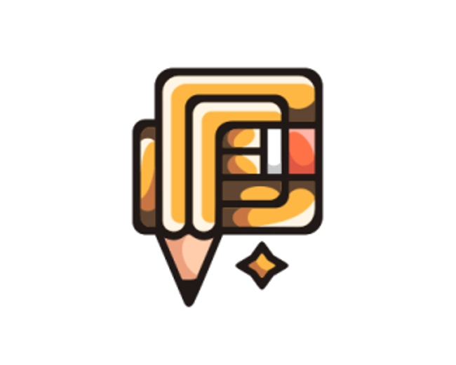 Pencil Letter P Logo