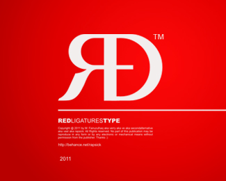 Rapsick | RED ligatures type