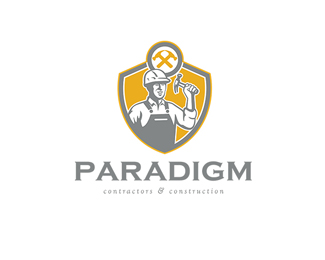 Paradigm Contractors and Construction Logo