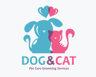 Cat Dog PetVet Care Logos for Sale