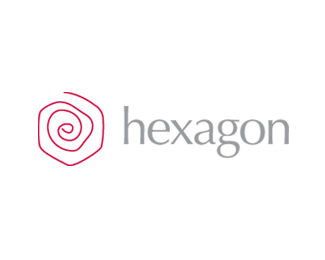 Hexagon - red