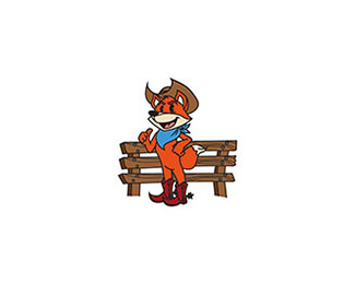 Cowboy Fox Mascot