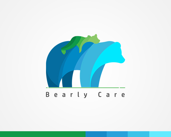 Bearly Care Kindergarten School Logo