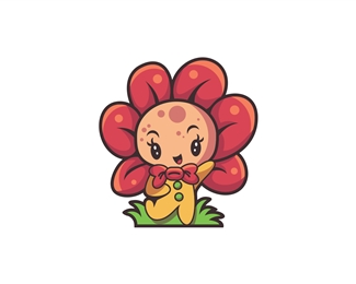 Cute Flower Pajamas Logo