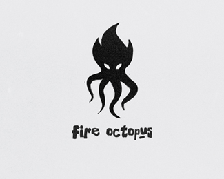 fire octopus logo