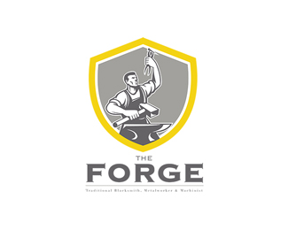 The Forge Traditional Blacksmith Logo