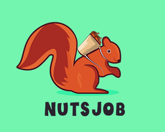 Nuts Job Logo Design