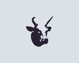 Negative Space Cow