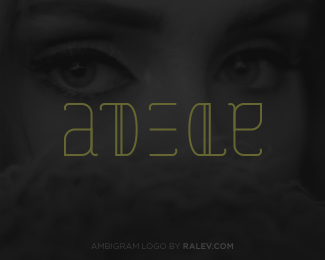 Adele Ambigram Logo Concept