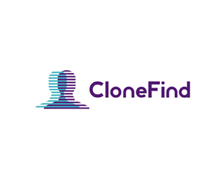 CloneFind, social app logo design