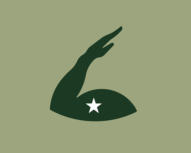 Hand Salute 📌 Logo for Sale