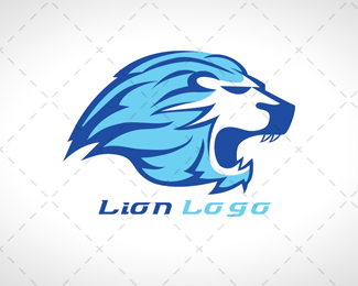 Flame Lion Head Logo For Sale