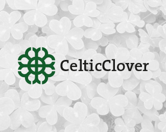 Green Celtic Clover Logo (for sale)