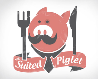The suited piglet