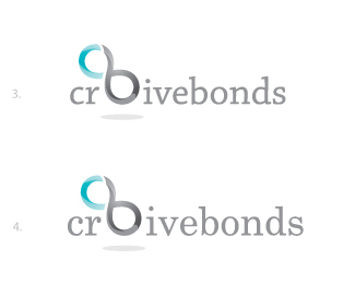 Creative Bonds logo font option 3 and 4