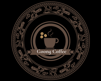 Thiet ke logo online cho quan cafe: Goong Coffee
