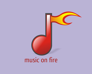 music on fire