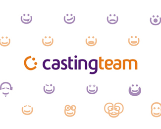 CastingTeam logo & icons / emoticons design