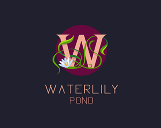 Waterlily Pond logo sketch