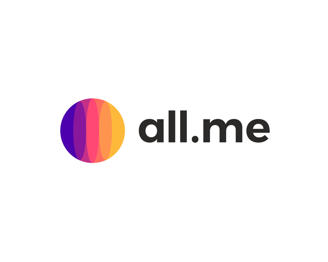 all Me, social network logo design