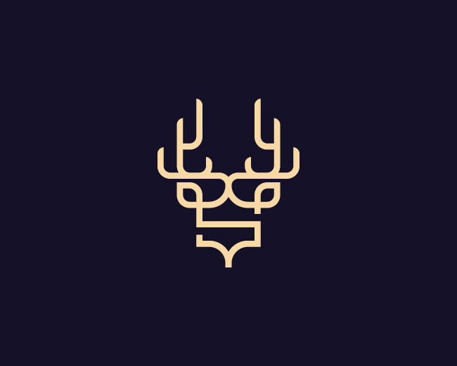 deer Antler Letter S Logo