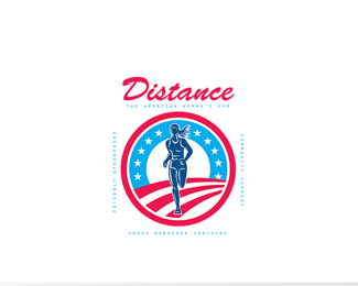 Distance Woman's Gym Logo