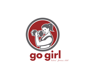 Go Girl Ladies Fitness Club Logo