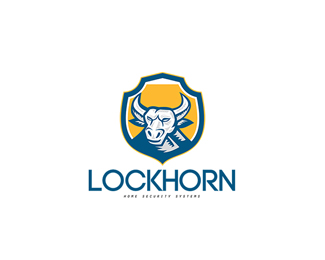 Lock Horn Home Security Logo