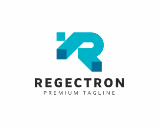 Regectron - R Letter Logo