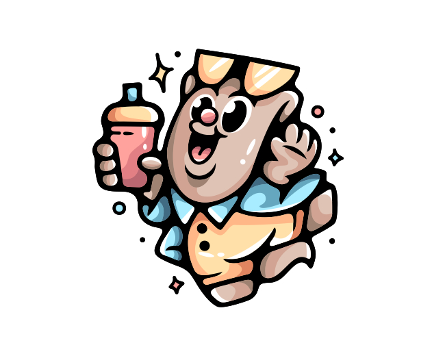 Milkshake Holiday Mascot Logo
