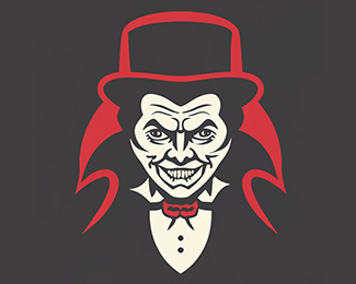 Count Dracula Face Logo