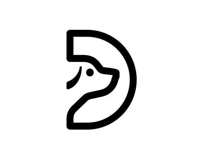 Letter D Dog 📌 Logo was Sold