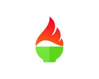 Hot food logo
